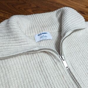 ¾ Zip Collared Sweater